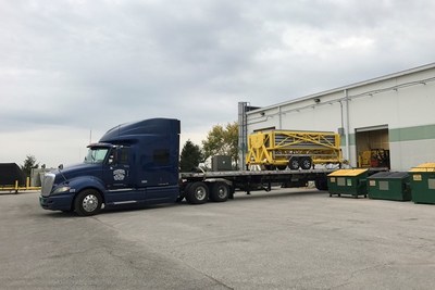 The Sun Commander generator, featuring polyurethane composites from Covestro LLC, on its way to Puerto Rico to assist with rebuilding efforts following Hurricane Maria.