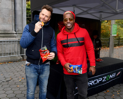 Joel McHale hosts first Drop Zone event in New York City.