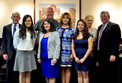 Boston Mutual Service Recognition recipients with CEO Paul A. Quaranto, Jr., Canton, Massachusetts, September 2017