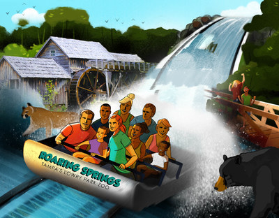 Roaring Springs will allow guests of all ages to discover a hidden part of Florida full of adventure and thrills. Explorers will board a boat and gently drift along a crystal-clear spring surrounded by native landscape and wildlife. The journey takes a sudden turn when the elevation drops. They will feel a rush of adrenaline as they experience a 3-story splashdown. Explorers will get a glimpse of black bears,  panthers, Key deer and other native species as they trek along the Florida Trail.