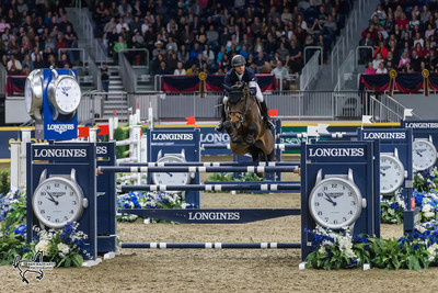 World number one Kent Farrington of the United States claimed the $150,000 Longines FEI World Cup™ Jumping Toronto riding Voyeur on Wednesday night, November 8, at the CSI4*-W Royal Horse Show in Toronto, ON. Photo by Ben Radvanyi Photography (CNW Group/Royal Agricultural Winter Fair)