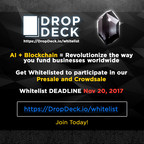 DropDeck.io - L'avenir du financement est dirigé par l'IA, décentralisé et bénéficie de mesures incitatives