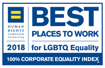 Ҵý Earns 100 percent on Human Rights Campaign (HRC) 2018 Corporate Equality Index, and also earn a spot in HRC’s “Buyer’s Guide,” which indicates companies, products and services that support LGBT workplace inclusion.