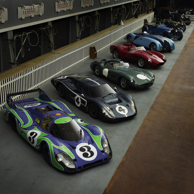 The Simeone Foundation Automotive Museum in Philadelphia contains over sixty of the rarest sports racing cars ever produced, displayed in dioramas that represent the venues where they raced. This photo represents cars that raced at the famous Le Mans 24-hour race. Photo by Michael Furman.