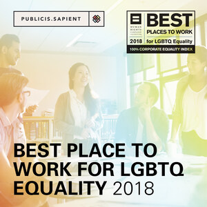 SapientRazorfish &amp; Sapient Consulting Designated as Best Places to Work for LGBTQ Equality