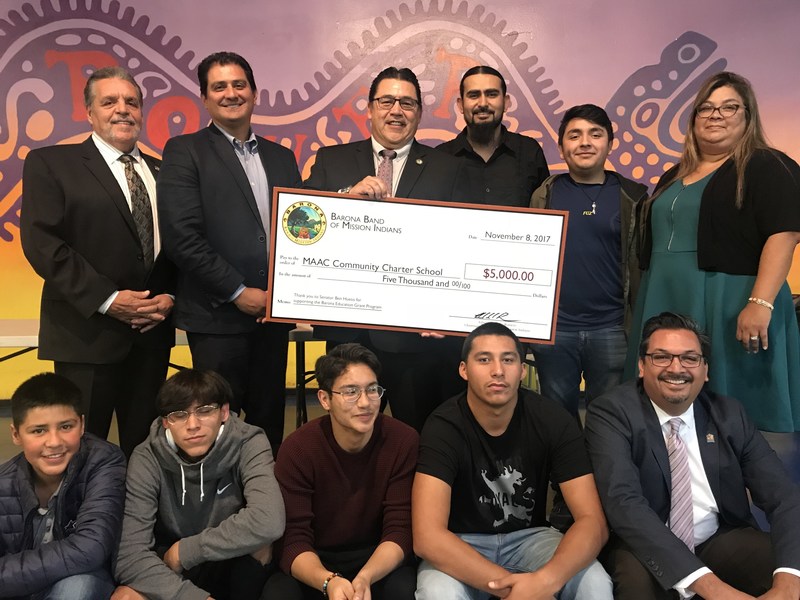 Barona Band Of Mission Indians Awards MAAC Community Charter School A