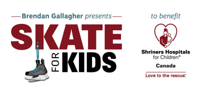 Join us for the Opening Ceremony of "Brendan Gallagher presents Skate for Kids" (CNW Group/Shriners Hospitals For Children)