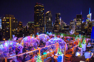 230 Fifth Rooftop Bar Introducing a Holiday Light Show and Expanding its Heated Rooftop Igloos