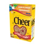 Iconic yellow Cheerios box altered to cheer for Team Canada