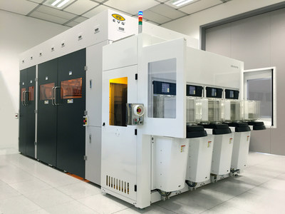 The GEMINI®FB XT automated production fusion bonding system from EV Group is optimized for ultra-high throughput and productivity. The SmartView®NT aligner integrated into the system provides industry-leading wafer-to-wafer overlay alignment accuracy (sub-200nm, 3-sigma). Photo courtesy of EVG.