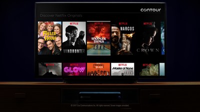 The Contour interface with Netflix