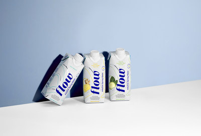 Naturally alkaline spring water brand, Flow Water, introduces first to market 100 percent natural organic flavour spring water. (CNW Group/Flow Water Inc.)