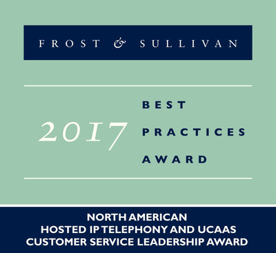 2017 North American Hosted IP Telephony and UCaaS Customer Service Leadership Award