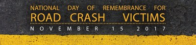 Logo: National Day of Remembrance for Road Crash Victims 2017 (CNW Group/CANADIAN COUNCIL OF MOTOR TRANSPORT ADMINISTRATORS)