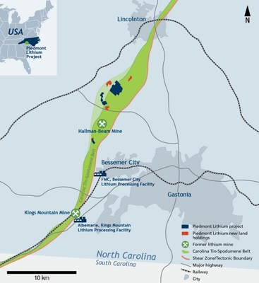 Piedmont Lithium Additional Land Option and Purchase Agreements