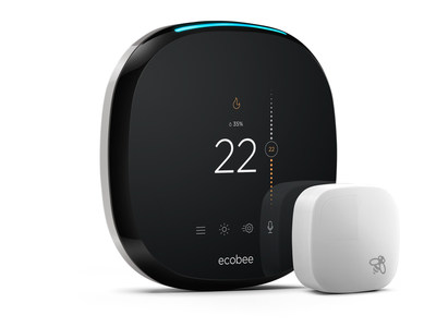 With built in Amazon Alexa Voice Service and far-field voice recognition, ecobee4
 combines smart thermostat functionality and voice assistance to help consumers manage 
their home's comfort, energy and busy lives. (CNW Group/ecobee Inc.)