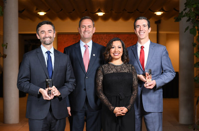 Left to Right: Jeremy Barnicle, Executive Director of Ecotrust; Pierre Ramadier, Head of Wealth Management, Bank of the West; Jenny Flores, Head of Community Affairs and CSR, Bank of the West; Ethan Hemming, President and CEO, Warren Village