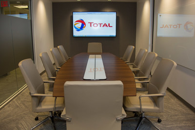 Total's La Porte Technology Center in La Porte, Texas, inaugurates a new Customer Suite and Collaboration Center on November 15, 2017.