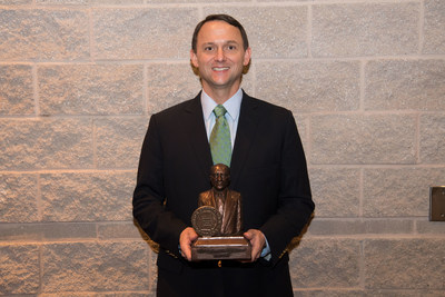 Matt Goff receives Georgia Power's second annual Preston Arwright Award for service.