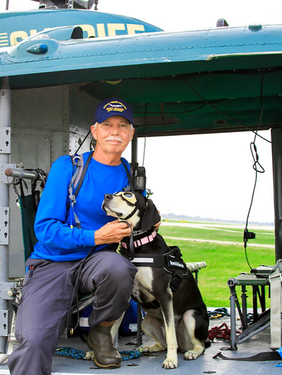 Jim Case was restless after retiring from his job as a firefighter until he adopted Grace from the Animal Welfare League of Charlotte County in Florida. Now Jim and Grace provide rescue services to local, state, and federal law enforcement. They are ready 24 hours a day, and they couldn’t be happier or more fulfilled.