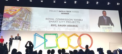 Ganador del Premio Datos y Tecnología: Proyecto de ciudad inteligente de la Comisión Real (PRNewsfoto/Huawei)