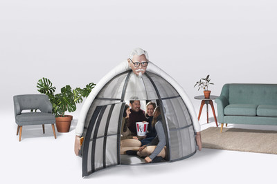 A true respite, sit in the Internet Escape Pod with your friends or family while going tech-free (it comfortably fits four adults and a bucket of Kentucky Fried Chicken) and find yourself comforted by the Colonel’s reassuring embrace.