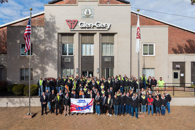 Two Glen-Gery brick plants achieve OSHA VPP "Star" status, the highest honor for employee safety. A formal ceremony with guest speakers, including Pennsylvania government officials and OSHA representatives, was held at Glen-Gery's Hanley Plant on November 9.