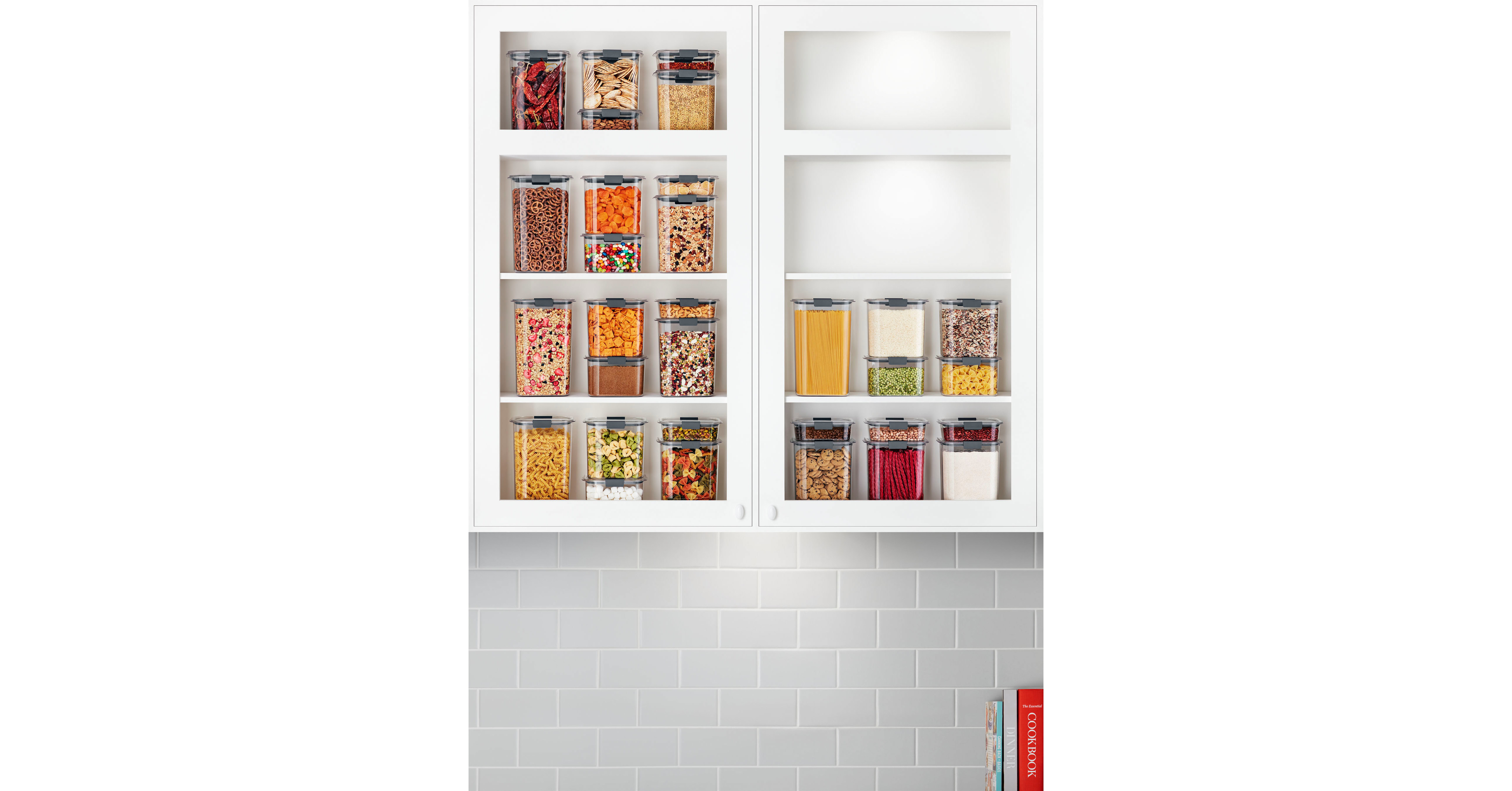 Rubbermaid® BRILLIANCE™ PANTRY transforms pantry organization