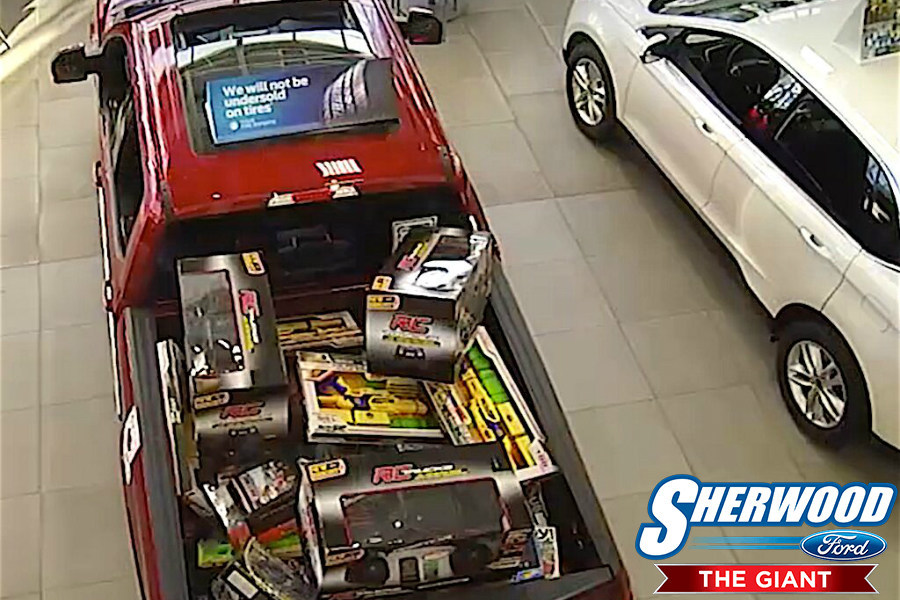 Sherwood Ford hosts "Stuff-A-Giant Truck" throughout month of November