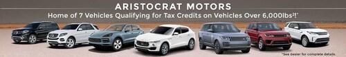 Several large luxury SUVs currently available at Aristocrat Motors may be eligible for tax savings for the 2017 year. Find out more at AristocratMotors.com.