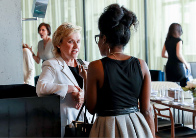 Tina Brown hosting Travelzoo's award-winning women's power lunch in New York