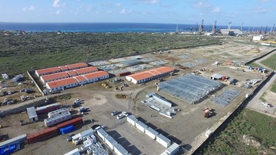 The first phase of CITGO Aruba Refinery man camp, which consists of dormitory buildings and service facilities that can house up to 400 workers.