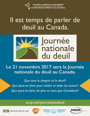 Affiche de la Journe nationale du deuil (Groupe CNW/Association canadienne de soins palliatifs)