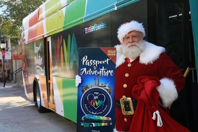 Santa helps VIA launch VIVA Passport to kick off holidays in the Alamo City.