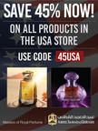 Abdul Samad Al Qurashi Offers a 45% Off Sale for the USA and Canada Online Stores