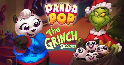 El Grinch viene al juego Panda Pop de Jam City (www.jamcity.com)