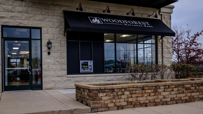 Woodforest National Bank's new community center in downtown Aurora, Illinois
