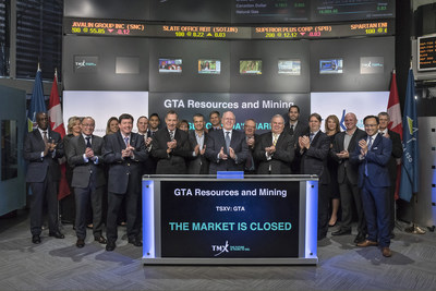 GTA Resources and Mining Inc. Closes the Market (CNW Group/TMX Group Limited)