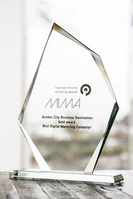La ville de Qubec remporte l'or aux MIMA 2017 avec la campagne de marketing numrique de Qubec Destination affaires. (Groupe CNW/Socit du Centre des congrs de Qubec)