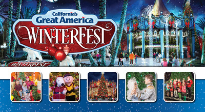 WinterFest at California's Great America theme park in Santa Clara runs November 24 - December 30, 2017.