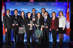 Up-and-coming researchers honoured for breakthrough discoveries at 7th annual Mitacs Awards