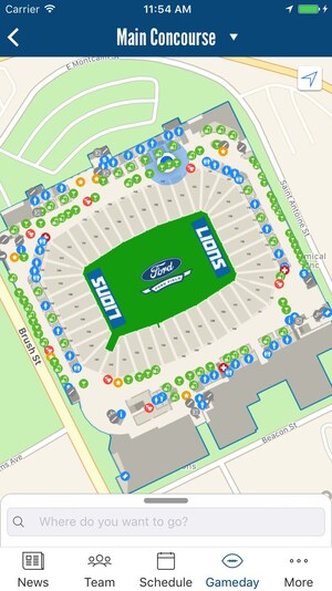 Detroit Lions App Now Supports Indoor Positioning, Making It Easier For Fans To Navigate Their Way Through Ford Field