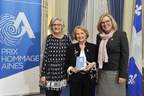 Mme Jovette Lacroix, lauréate du Prix Hommage Aînés dans la région de Montréal