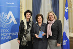 Mme Lise Poulin, lauréate du Prix Hommage Aînés dans la région de la Capitale-Nationale