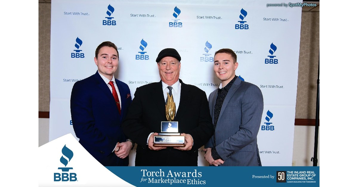 King Heating, Cooling, and Plumbing 2017 Better Business Bureau Torch