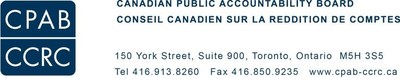Canadian Public Accountability Board (CNW Group/Canadian Public Accountability Board)