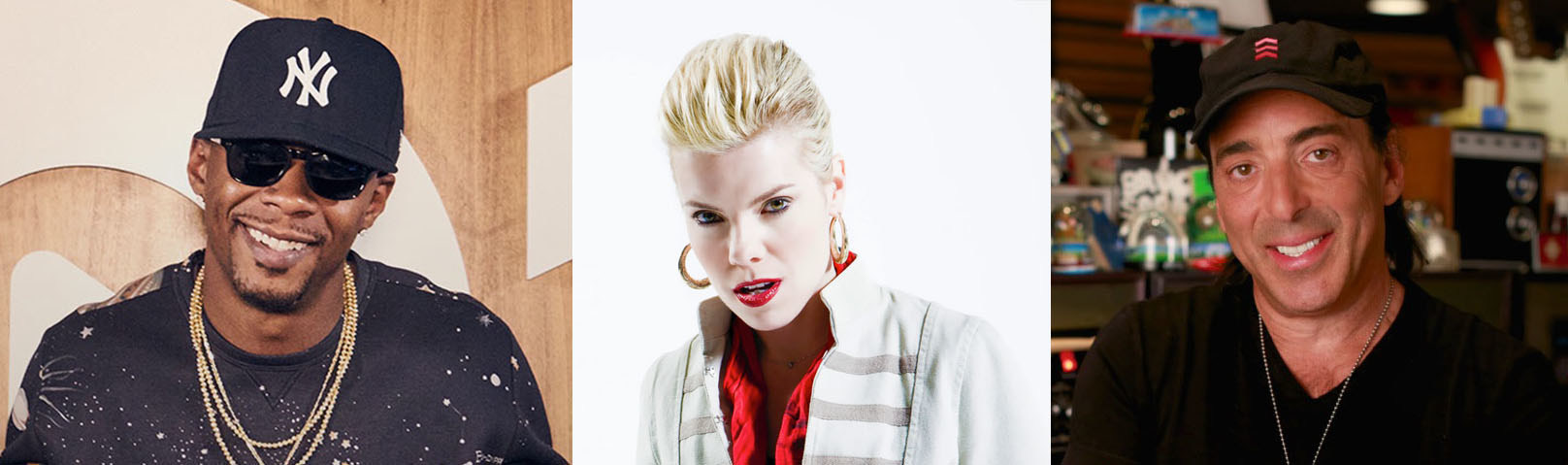 The co-hosts of the fourth annual Pensado Awards. Pictured L-R: Kosine, Samantha Maloney and Chris Lord-Alge