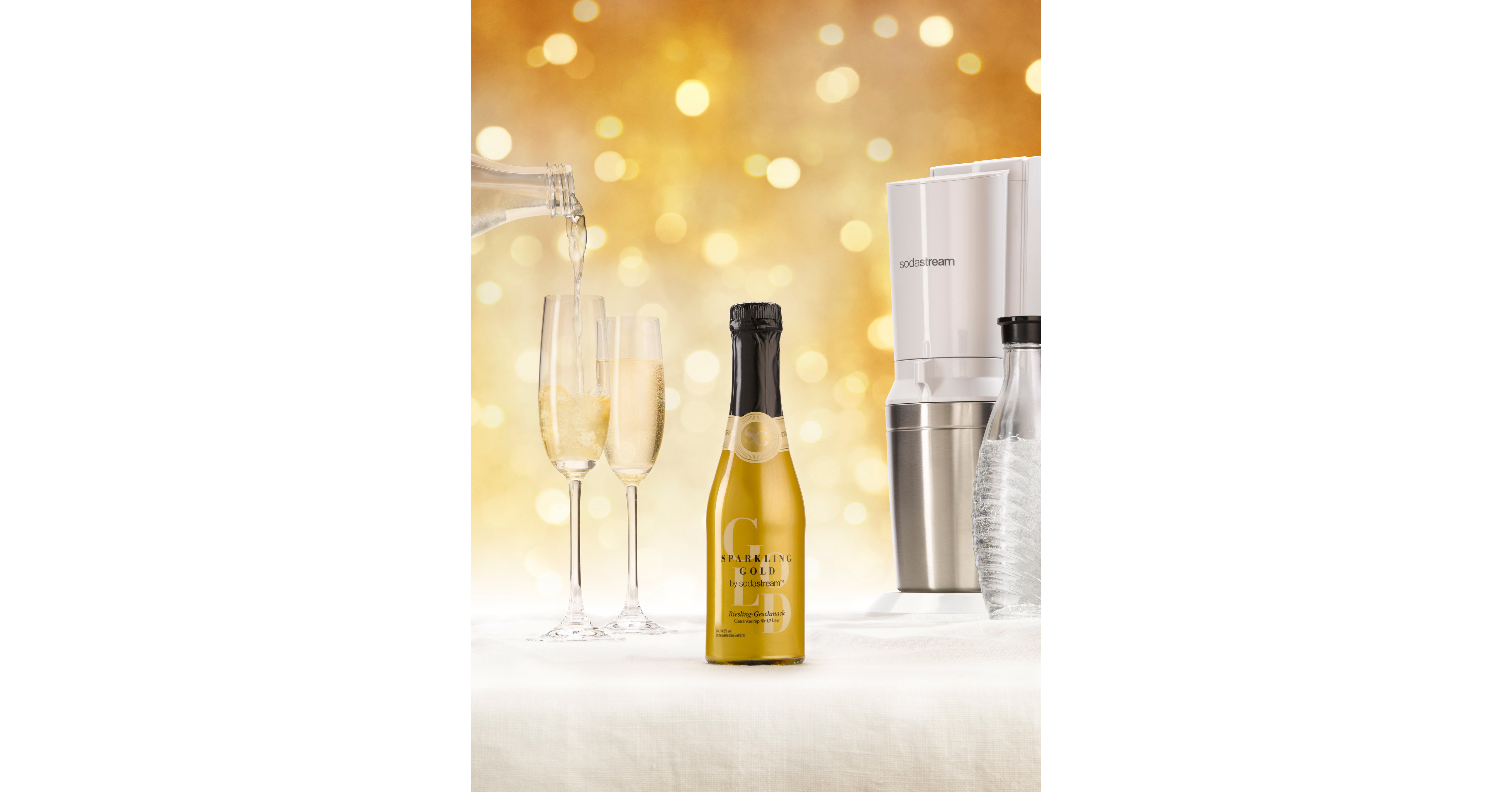 SodaStream lança "Sparkling Gold", uma revolucionária e inovadora bebida