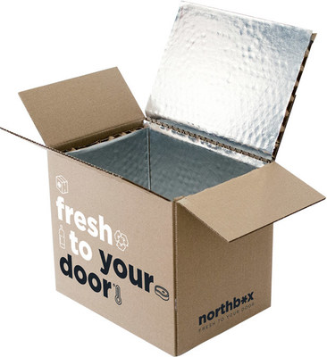 Cascades has developed northbox, a recyclable thermal box that ensures e-shipment temperature-sensitive product to your customer’s door. (CNW Group/Cascades Inc.)