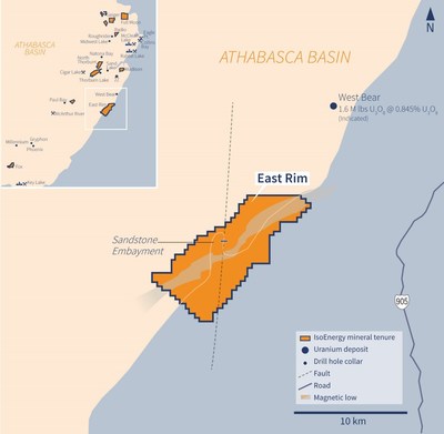 Figure 3 – East Rim Property (CNW Group/IsoEnergy Ltd.)